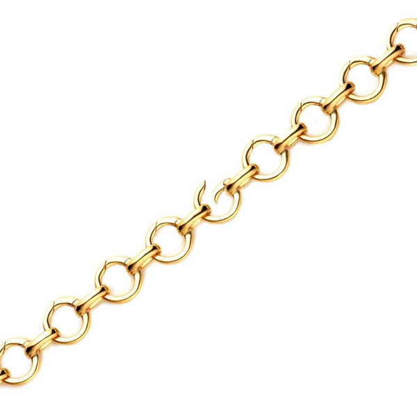 14kt Gold Vermeil Link Charm Bracelet – Blue Beetle