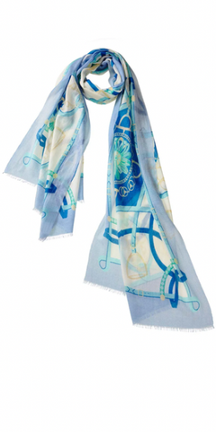 Verona Cashmere Scarf in Marine