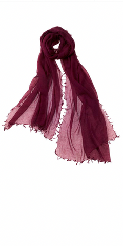 Alta Featherweight Cashmere Scarf in Wine