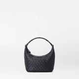 MZ Wallace Mini Woven Hobo in Black