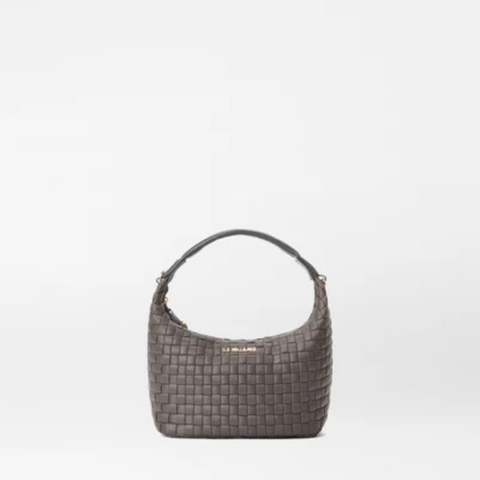 MZ Wallace Mini Woven Hobo in Magnet