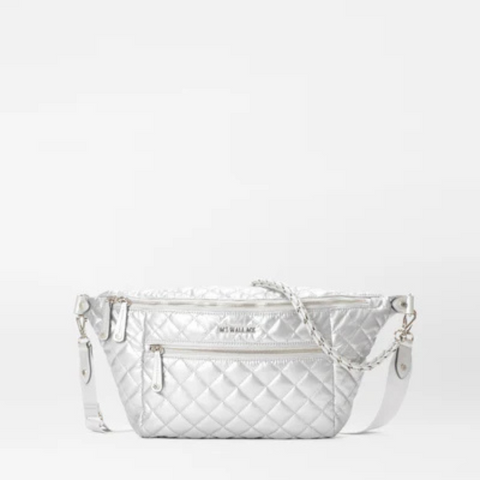 MZ Wallace Crosby Sling in Matte Silver