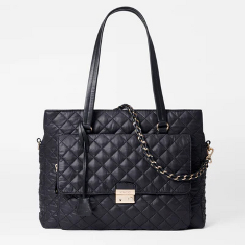 MZ Wallace Crosby Lock Tote in Black