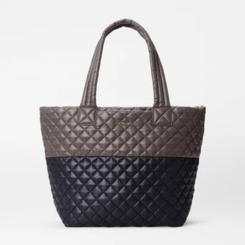 MZ Wallace Large Metro Deluxe Tote in Black / Magnet Color Block