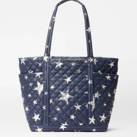 MZ Wallace Large Empire Tote in Dawn with Large Silver Stars