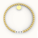 Little Words Project ACK Gold Bead Bracelet