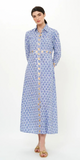 Shirt Dress Maxi in Veranda Blue