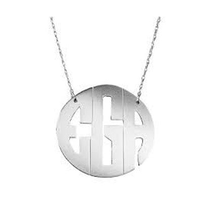Jane Basch Designs Mommy Monogram Necklace - Flag Lady Gifts
