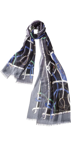 Verona Cashmere Scarf in Black